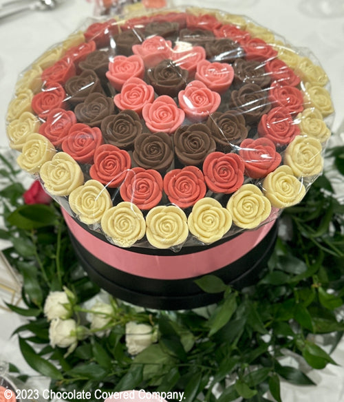 Choco-Petals™ - Chocolate Roses - Exquisite Cascade - Chocolate Covered Company®