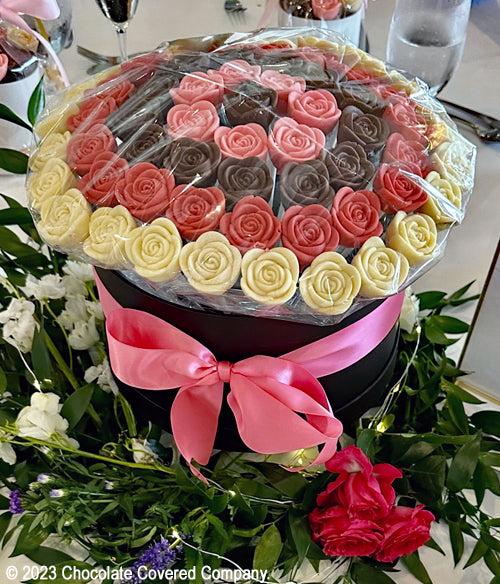 Choco-Petals™ - Chocolate Roses - Exquisite Cascade - Chocolate Covered Company®