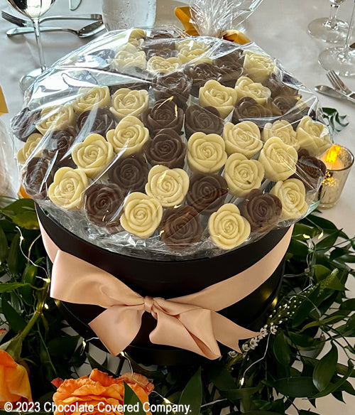 Choco-Petals™ - Classic Milk & White Chocolate Roses - Chocolate Covered Company®