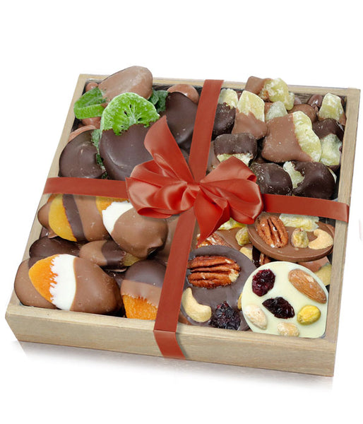 Premium Belgian Chocolate Covered Dried Fruit and Mendiant Gift Tray - Chocolate Covered Company®