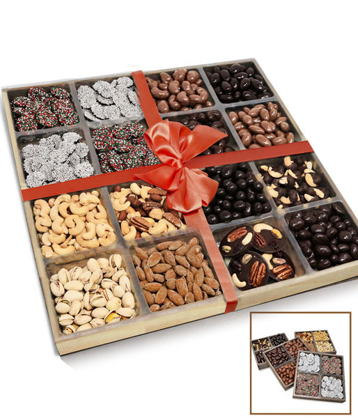 Supreme Belgian Chocolate, Nut and Snacks - Set of 4 Trays - Chocolate Covered Company®