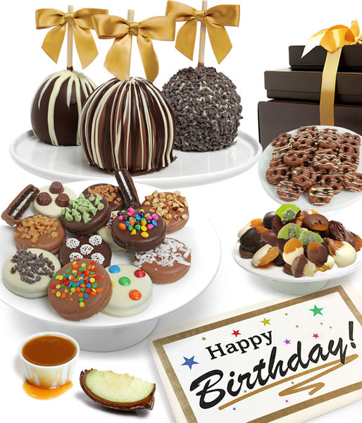 HAPPY BIRTHDAY - Grand Belgian Chocolate Covered Fruit Gift Box