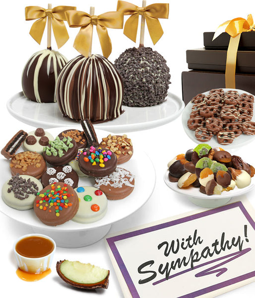 WITH SYMPATHY - Grand Belgian Chocolate Covered Fruit Gift Box