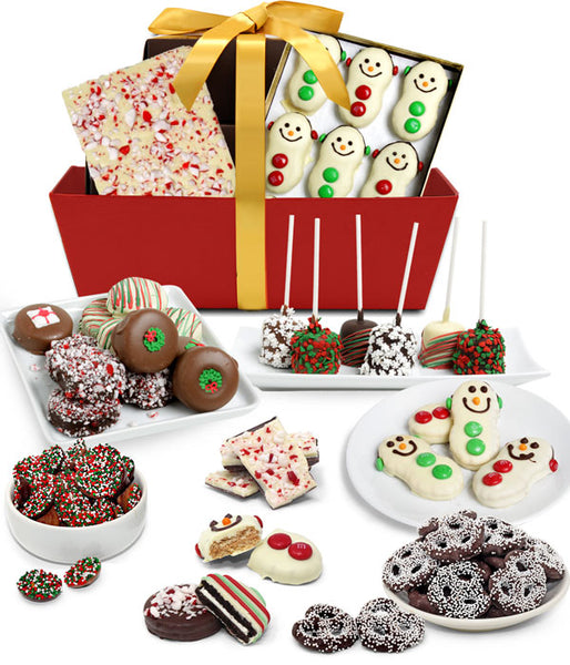 FUN FESTIVE Belgian Chocolate Covered Gourmet Gift Basket - Chocolate Covered Company®