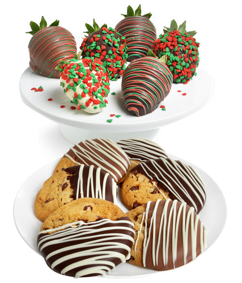 Holiday Chocolate Covered Strawberries & Gourmet Cookies - Chocolate Covered Company®