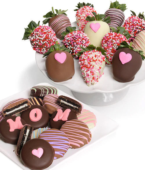 Mother's Day Chocolate Covered Strawberries & Decorated Cookies - 24pc - Chocolate Covered Company®