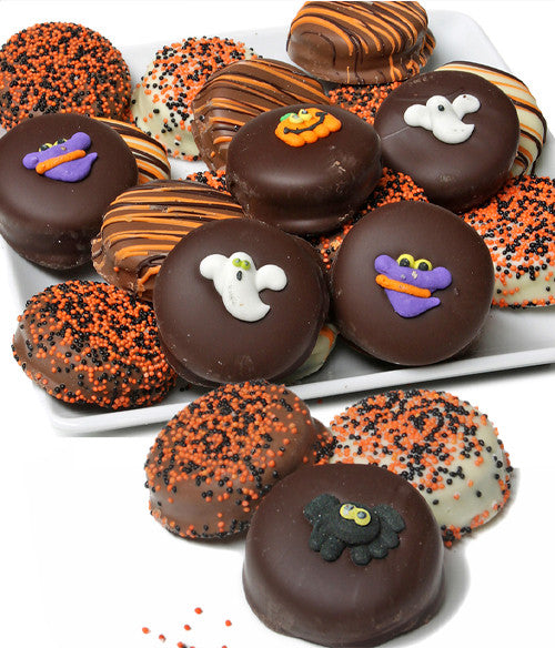 Halloween Belgian Chocolate-Dipped Sandwich Cookies Gift - 12pc - Chocolate Covered Company®