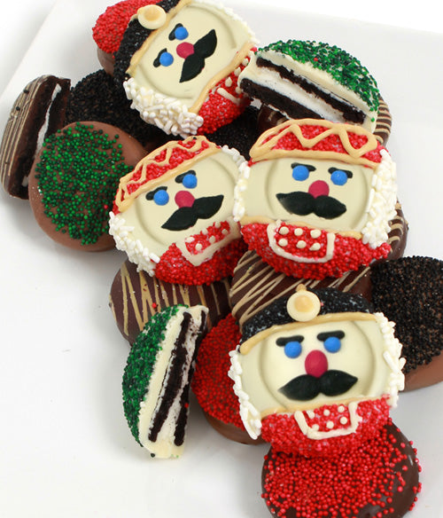 Nutcracker Belgian Chocolate-Dipped Sandwich Cookies Gift - 12pc - Chocolate Covered Company®