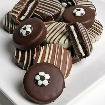 Soccer Belgian Chocolate-Dipped Sandwich Cookies Gift - 12pc - Chocolate Covered Company®