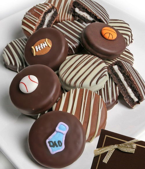 Father's Day Belgian Chocolate-Dipped Sandwich Cookies Gift - 12pc - Chocolate Covered Company®