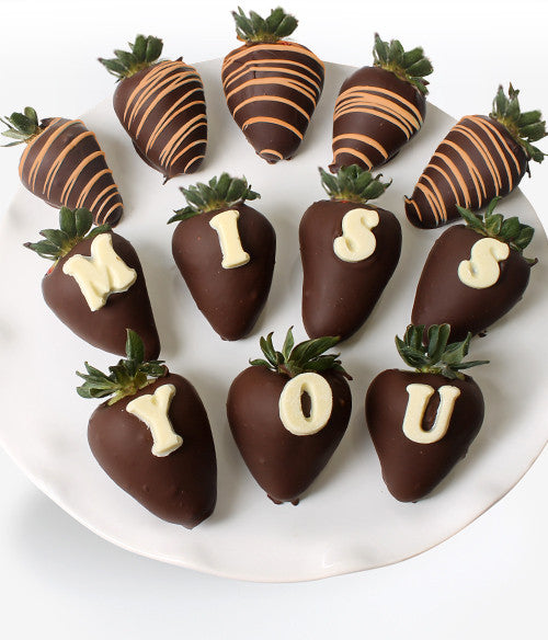 "MISS YOU" Berry-Gram® - Conversation Berries - Chocolate Covered Company®