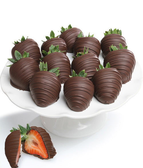 Dark Belgian Chocolate Covered Strawberries - Chocolate Covered Company®