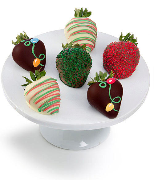 Christmas Lights Belgian Chocolate Covered Strawberries - Chocolate Covered Company®