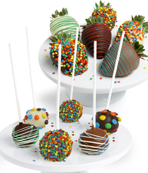 Birthday Chocolate Covered Strawberries & Cake Pops - Chocolate Covered Company®