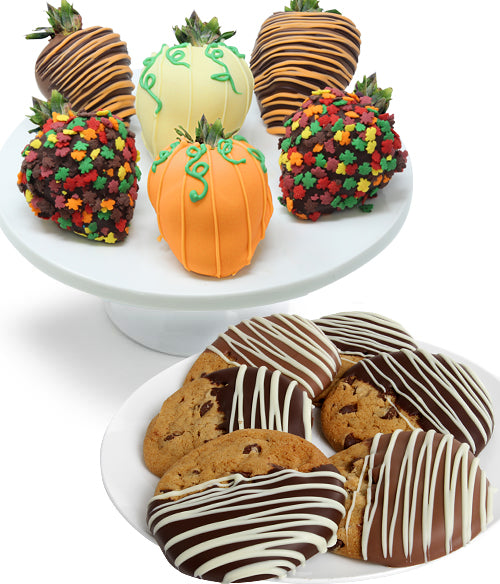 Fall Chocolate Covered Strawberries & Gourmet Cookies - Chocolate Covered Company®