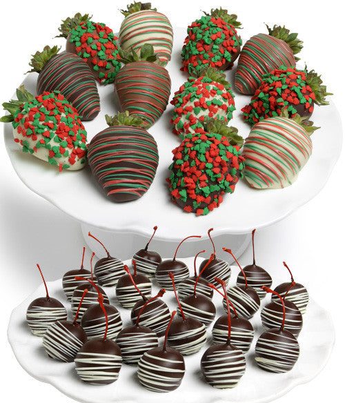 Holiday Chocolate Covered Strawberries & Cherries - Chocolate Covered Company®