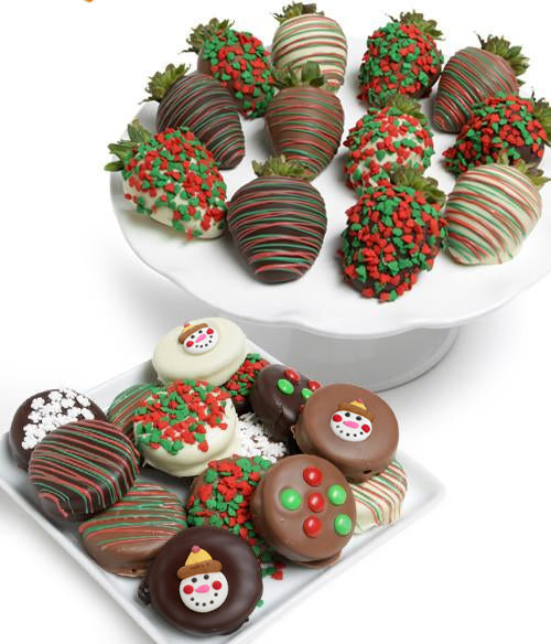 Holiday Chocolate Covered Strawberries & Cookies - Chocolate Covered Company®