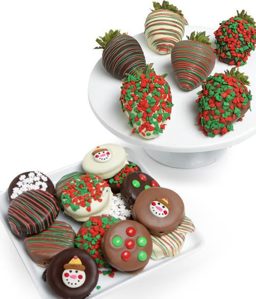 Holiday Chocolate Covered Strawberries & Cookies - Chocolate Covered Company®