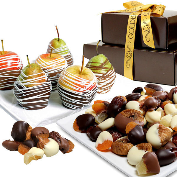 Decadent Chocolate Covered Fruit Gift Tower - Chocolate Covered Company®