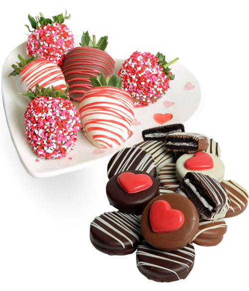 Valentine's Day Belgian Chocolate Covered Strawberries & Decorated Cookies - Chocolate Covered Company®